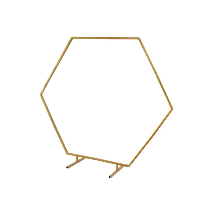 Hexagonal Frame 7ft - Gold