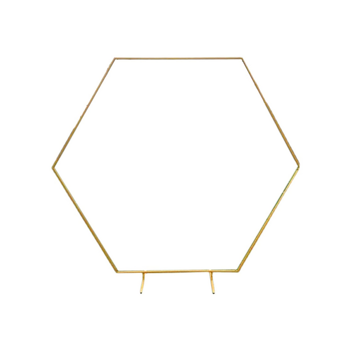 Hexagonal Frame 6ft - Gold