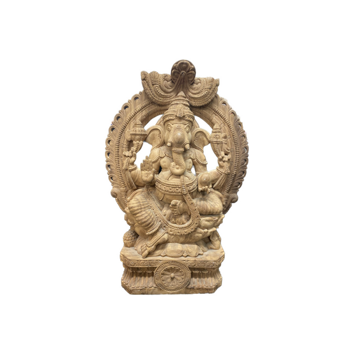 Ganesh - Light Wooden - 4ft