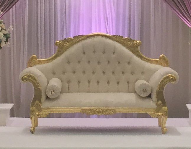 Luxury Gold Cloth Sofa