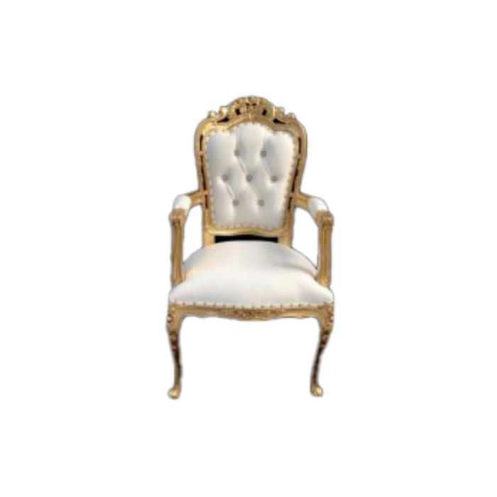 Luxury Gold Cloth Side Chair