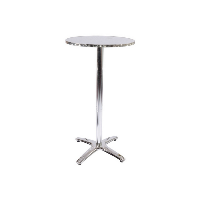Poseur table with linen