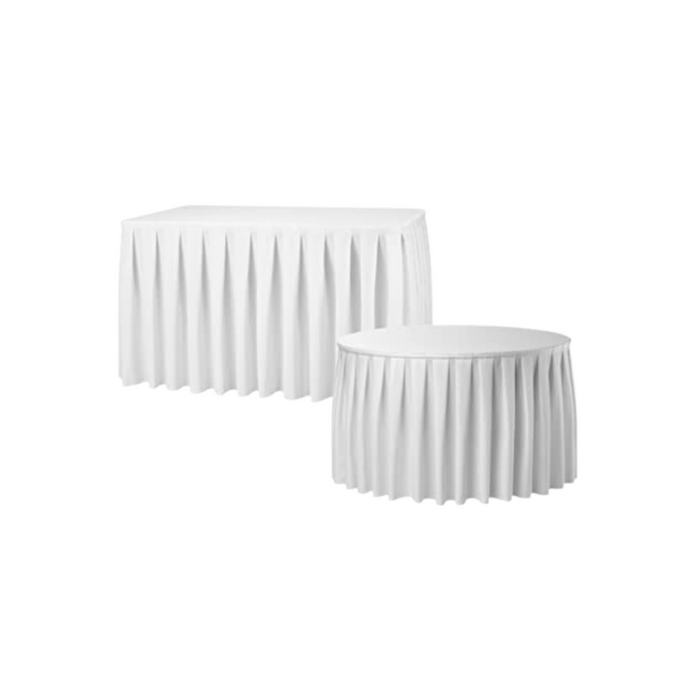 Table Skirting - White  - 3ft