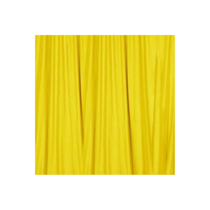 Pleated Draped Curtains - Yellow