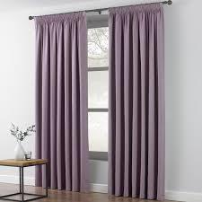 Pleated Draped Curtains - Mauve